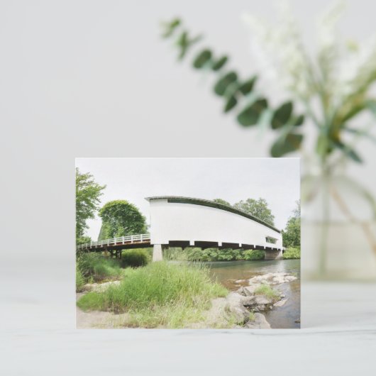 Pengra Covered Bridge Briefkaart (Staand voorkant)