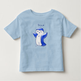 Pengu Gelukkige Pinguïn (Blauw) Peuter T-shirt