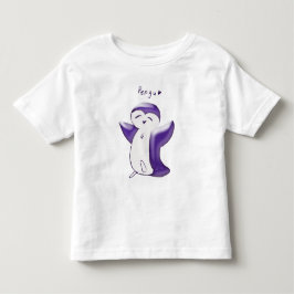 Pengu Gelukkige Pinguïn (Paars) Peuter T-shirt