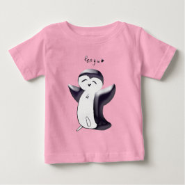Pengu Gelukkige Pinguïn(Zwart) Peuter Tshirt