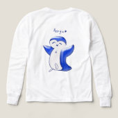 Pengu Happy Penguin Fun Club (Blue-W) Long-sleeve (Achterkant)