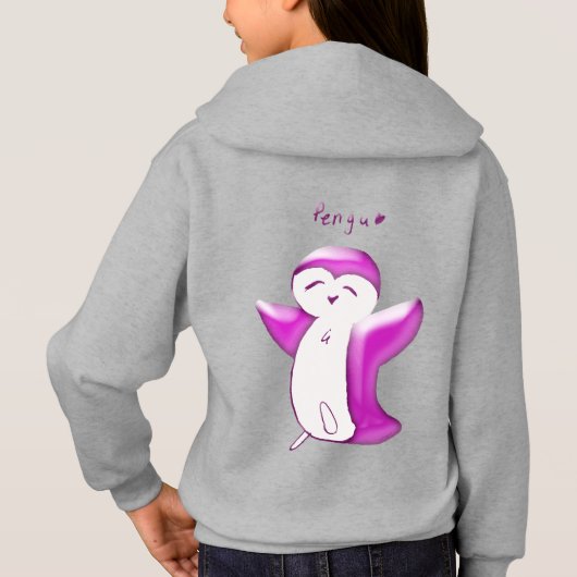 Pengu Happy Penguin Fun Club (BP-G) Kinder Hoodie (Achterkant)