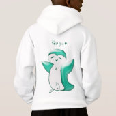 Pengu Happy Penguin Fun Club (Green-W) Kinder Hood (Achterkant)