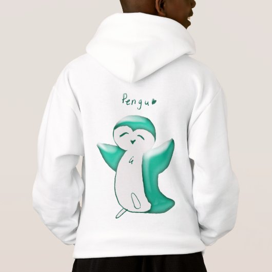 Pengu Happy Penguin Fun Club (Green-W) Kinder Hood (Achterkant)