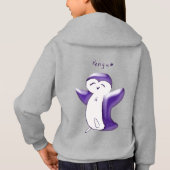 Pengu Happy Penguin Fun Club (Violet-G) Kinder Hoo (Achterkant)