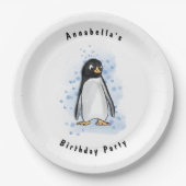 Pengu Party Papieren Bordje (Voorkant)
