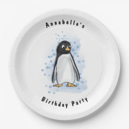 Pengu Party Papieren Bordje