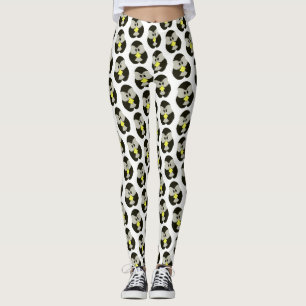 pengu pengu pengin patroon voor leggings
