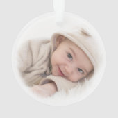 Penguin 1st Christmas Blue Gepersonaliseerd Orname Ornament (achterkant)