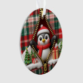 Penguin 3D Christmas Ceramic Ornament (voorkant)