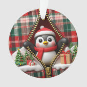 Penguin 3D Christmas Ceramic Ornament (voorkant)