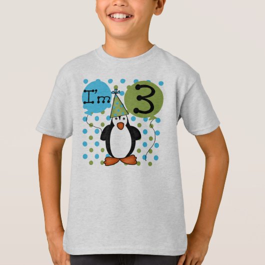 Penguin 3rd Birthday T-shirt (Voorkant)