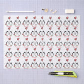 Penguin 40th of een huwelijksfeest tissuepapier (Craft)