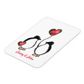 Penguin 40th ruby bruiloft magneet (Linkerzijde)