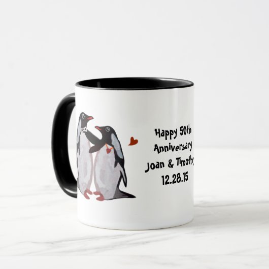 Penguin 50e Jubileum Mok (Voorkant links)