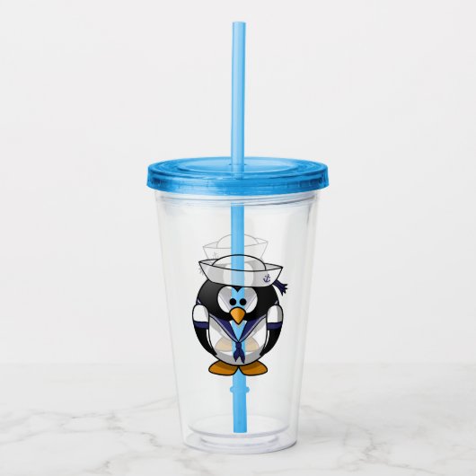 Penguin Acryl Drinkbeker (Voorkant)