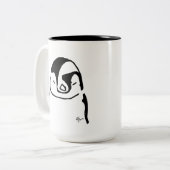 Penguin - Adolf Lorenzo Tweekleurige Koffiemok (Voorkant links)