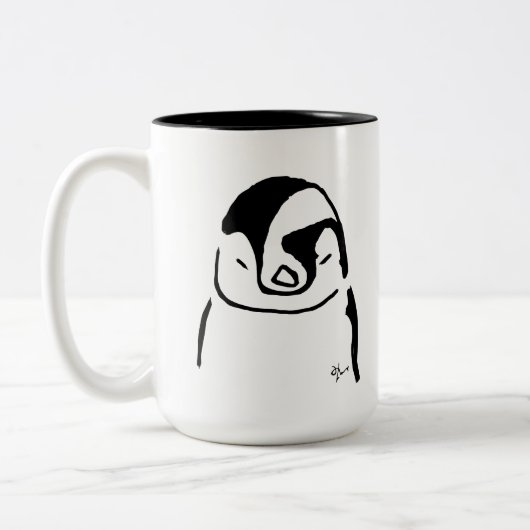 Penguin - Adolf Lorenzo Tweekleurige Koffiemok (Links)