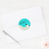 Penguin Adresetiketten Ronde Sticker (Envelop)