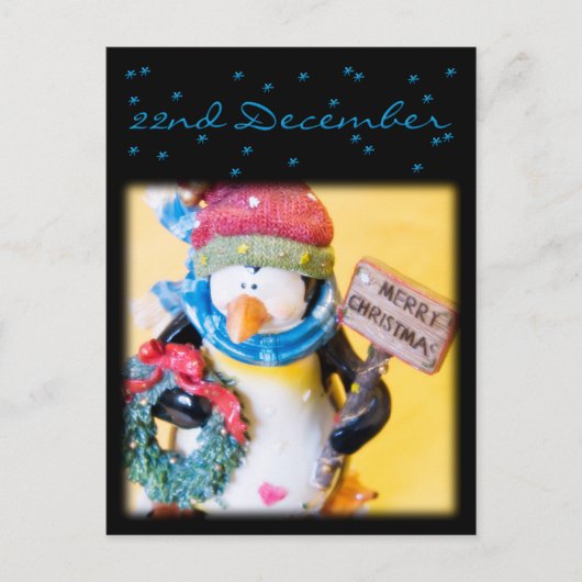 Penguin ・ Advent Calendar Briefkaart (Voorkant)
