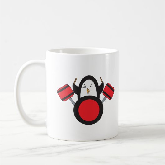 Penguin-afspeeltrommelset Koffiemok (Links)