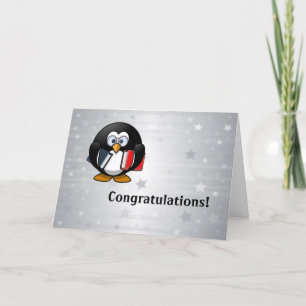 Penguin Afstuderen Card Bedankkaart