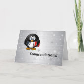 Penguin Afstuderen Card Bedankkaart (Voorkant)