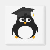 Penguin Afstuderen Design - Vierkante magneet (Voorkant)