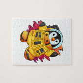 Penguin als astronaut in Suit Legpuzzel (Horizontaal)