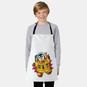 Penguin als astronaut in Suit Schort (Gedragen)