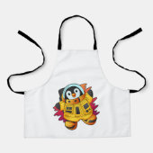 Penguin als astronaut in Suit Schort (Voorkant)