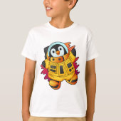 Penguin als astronaut in Suit T-shirt (Voorkant)