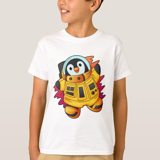 Penguin als astronaut in Suit T-shirt (Voorkant)