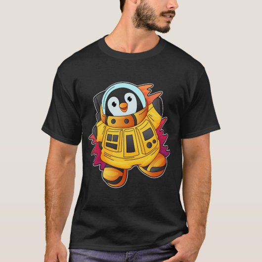 Penguin als astronaut in Suit T-shirt (Voorkant)