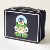 Penguin als astronaut met kostuum (Voorkant)