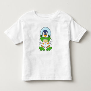 Penguin als astronaut met kostuum kinder shirts
