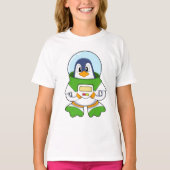 Penguin als astronaut met kostuum t-shirt (Voorkant)