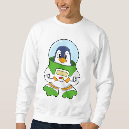 Penguin als astronaut met kostuum trui (Voorkant)