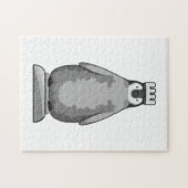 Penguin als Chess-stukje King Legpuzzel (Horizontaal)