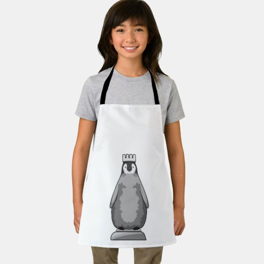 Penguin als Chess-stukje King Schort (Insitu)