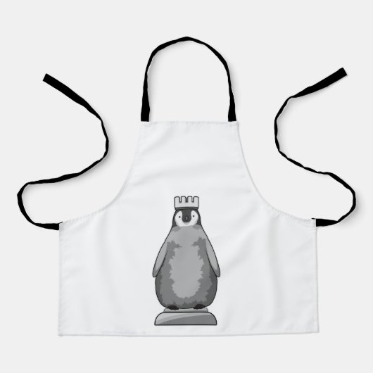 Penguin als Chess-stukje King Schort (Voorkant)