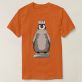 Penguin als Chess-stukje King T-shirt (Design voorkant)