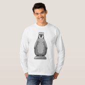 Penguin als Chess-stukje King T-shirt (Voorkant volledig)