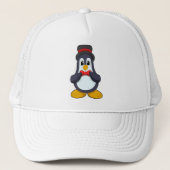 Penguin als Groom met Lint en Pet (Voorkant)