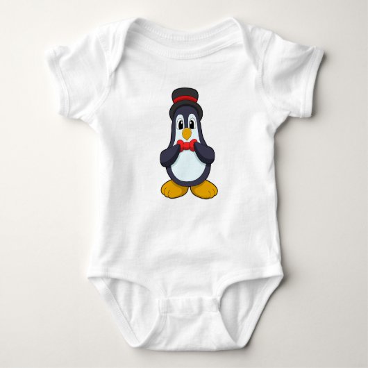 Penguin als Groom met Lint en Pet Romper (Voorkant)