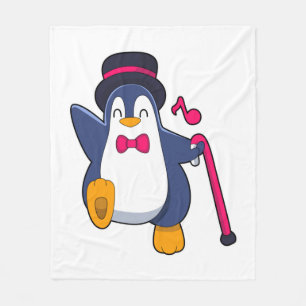 Penguin als Groom met Stropdas Fleece Deken