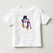 Penguin als Groom met Stropdas Kinder Shirts (Voorkant)