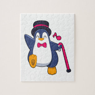 Penguin als Groom met Stropdas Legpuzzel