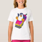 Penguin als hairdresser met Razor T-shirt (Voorkant)