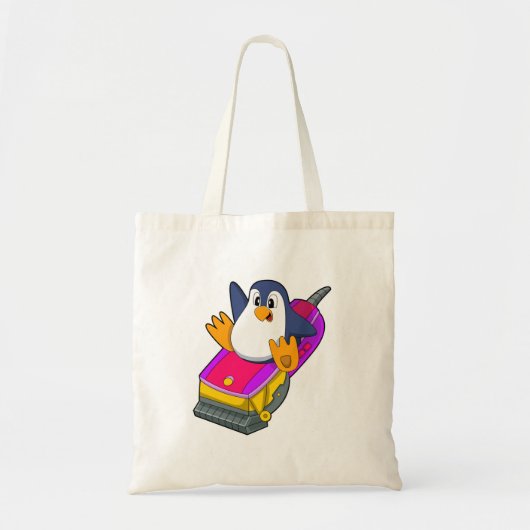 Penguin als hairdresser met Razor Tote Bag (Voorkant)